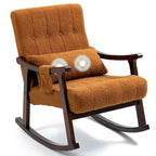 Fauteuil à bascule rembourré avec support lombaire massant