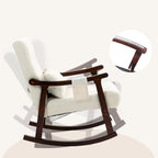 Fauteuil à bascule rembourré avec support lombaire massant
