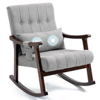 Fauteuil à bascule rembourré avec support lombaire massant