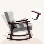 Fauteuil à bascule rembourré avec support lombaire massant