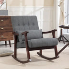 Fauteuil à bascule rembourré avec support lombaire massant