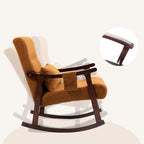 Fauteuil à bascule rembourré avec support lombaire massant