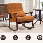 Fauteuil à bascule rembourré avec support lombaire massant