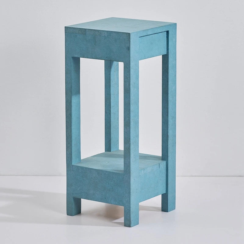 Table d'appoint rustique en bois massif de style ferme