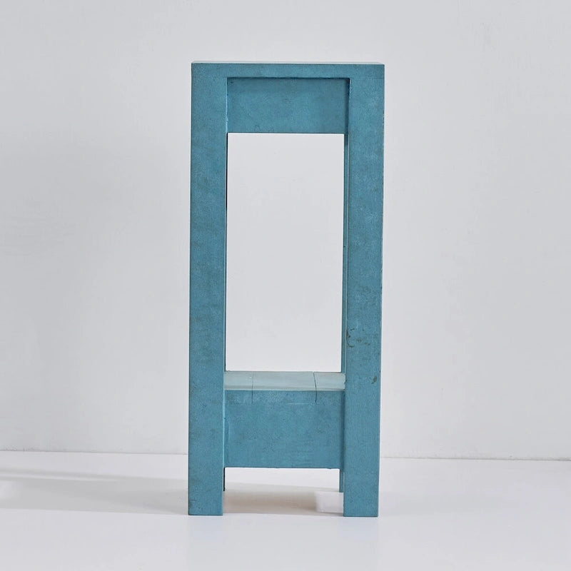 Table d'appoint rustique en bois massif de style ferme