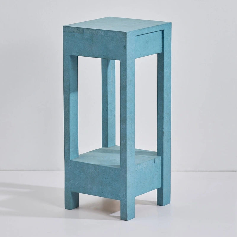 Table d'appoint rustique en bois massif de style ferme