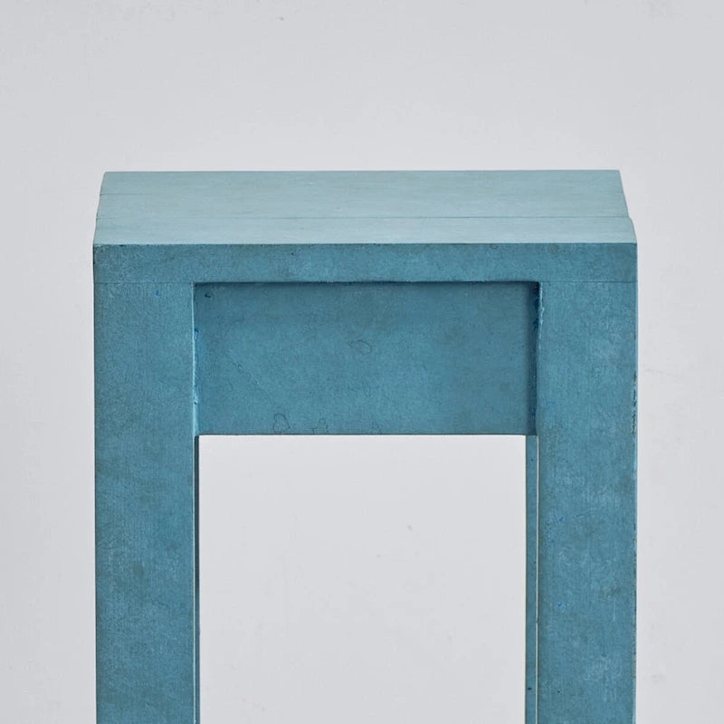 Table d'appoint rustique en bois massif de style ferme