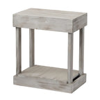 Table d'appoint rustique en bois massif de style ferme
