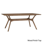 Table à manger rectangulaire en noyer foncé de style Mid-Century
