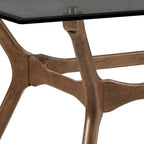 Table à manger rectangulaire en noyer foncé de style Mid-Century