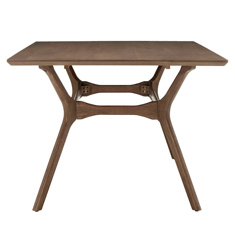 Table à manger rectangulaire en noyer foncé de style Mid-Century