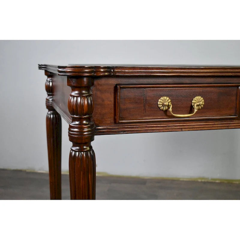 Bureau à dessus en cuir