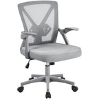 Chaise de bureau en maille avec accoudoirs relevables