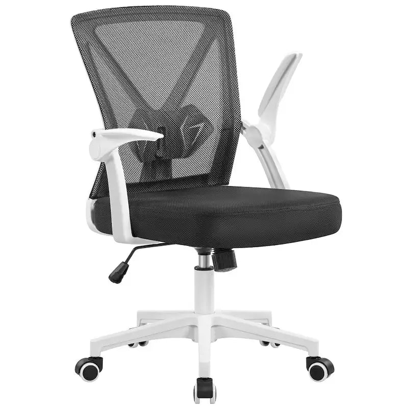 Chaise de bureau en maille avec accoudoirs relevables