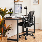 Chaise de bureau en maille avec accoudoirs relevables