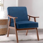 Chaise moderne du milieu du siècle avec cadre en bois massif