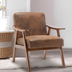 Chaise moderne du milieu du siècle avec cadre en bois massif