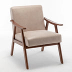 Chaise moderne du milieu du siècle avec cadre en bois massif