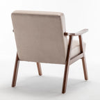 Chaise moderne du milieu du siècle avec cadre en bois massif