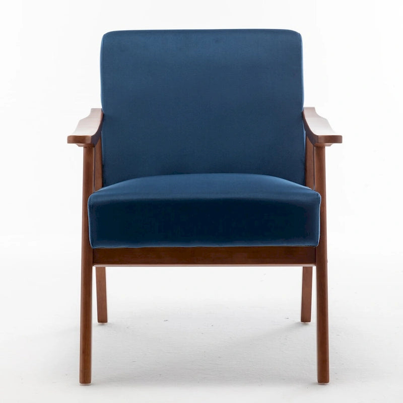 Chaise moderne du milieu du siècle avec cadre en bois massif
