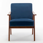 Chaise moderne du milieu du siècle avec cadre en bois massif