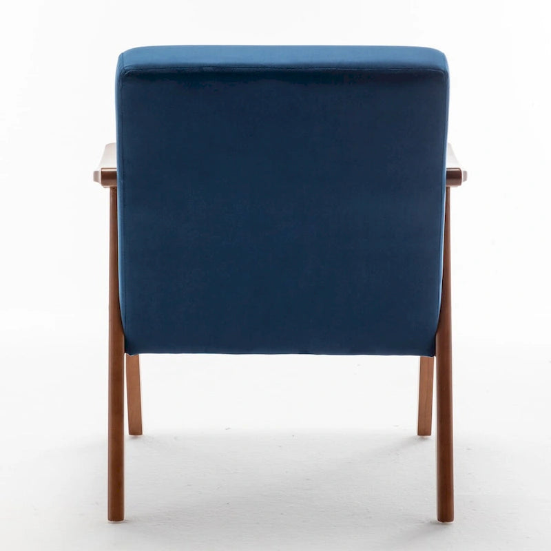 Chaise moderne du milieu du siècle avec cadre en bois massif