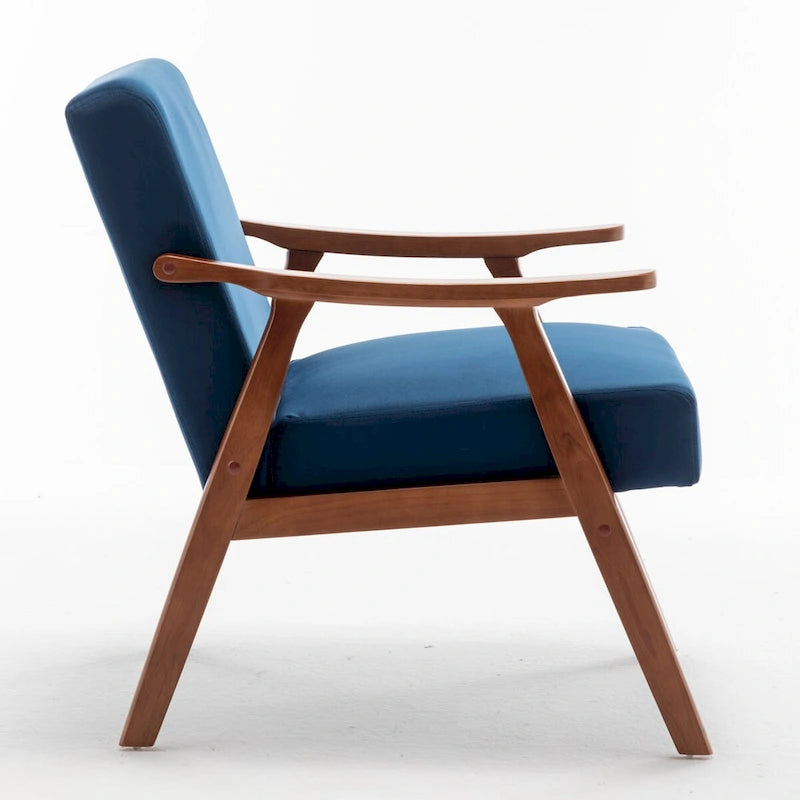 Chaise moderne du milieu du siècle avec cadre en bois massif