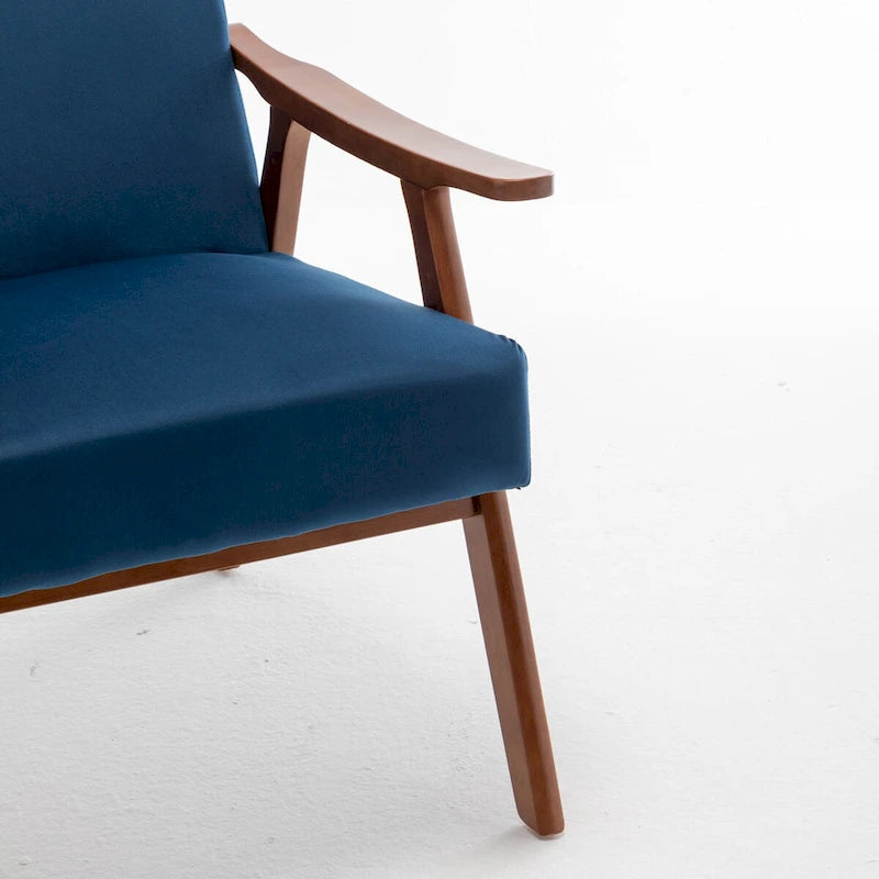 Chaise moderne du milieu du siècle avec cadre en bois massif