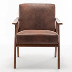 Chaise moderne du milieu du siècle avec cadre en bois massif