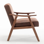 Chaise moderne du milieu du siècle avec cadre en bois massif
