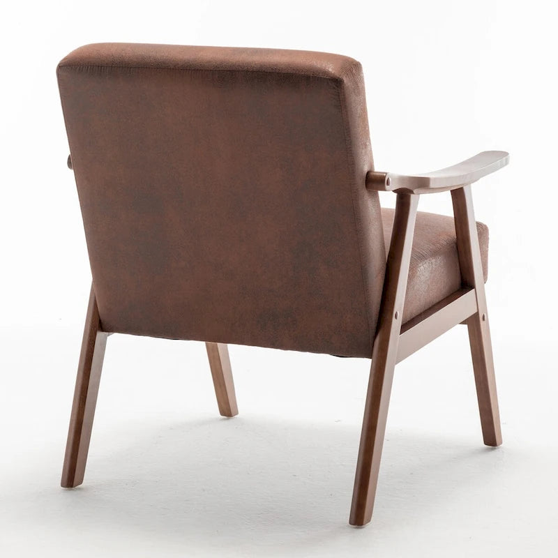 Chaise moderne du milieu du siècle avec cadre en bois massif