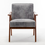Chaise moderne du milieu du siècle avec cadre en bois massif