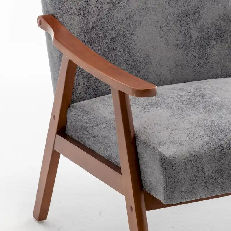 Chaise moderne du milieu du siècle avec cadre en bois massif