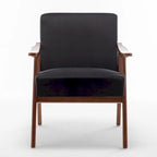 Chaise moderne du milieu du siècle avec cadre en bois massif