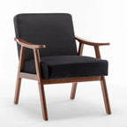 Chaise moderne du milieu du siècle avec cadre en bois massif