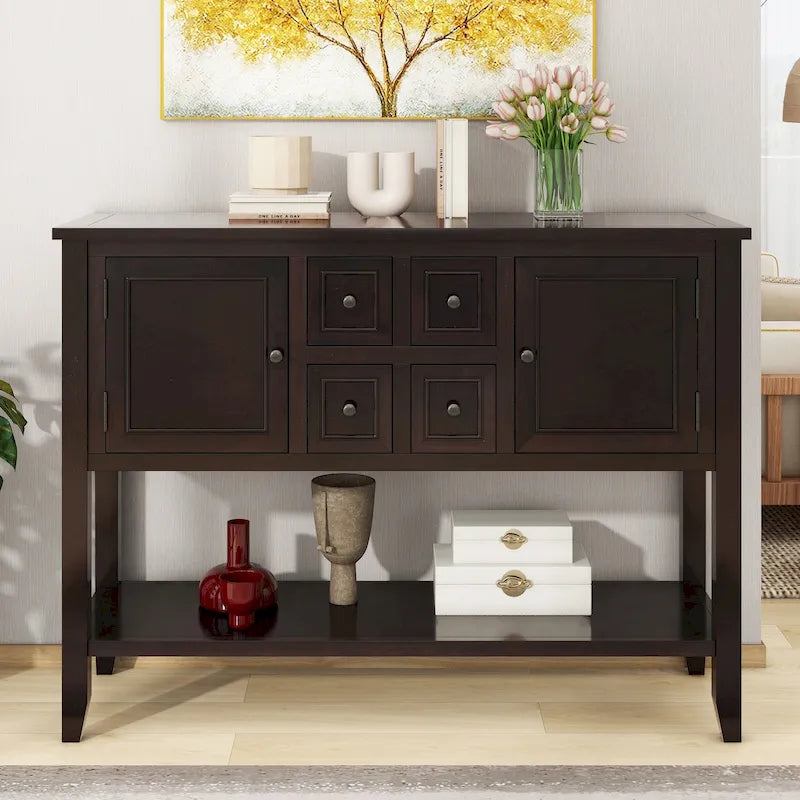 Buffet Console avec Étagère Inférieure