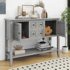 Buffet Console avec Étagère Inférieure