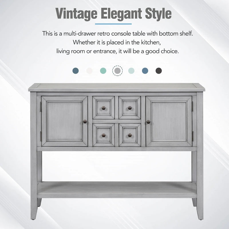 Buffet Console avec Étagère Inférieure