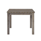 Table de bar carrée 5 pièces de style ferme avec 4 tabourets de comptoir rembourrés