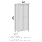 Armoire haute de rangement avec portes