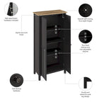 Armoire haute de rangement avec portes