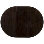 Table à manger ronde extensible en bois avec rallonge de 40 cm
